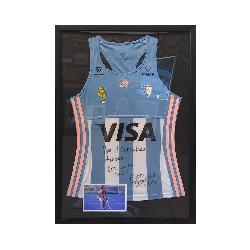 Enmarcado camiseta manga larga de Argentina Enmarcado de laminas