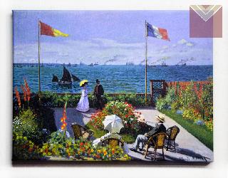 Cuadro Canvas Bastidor Jardin en Sainte Adresse Monet Marcos y Cuadros