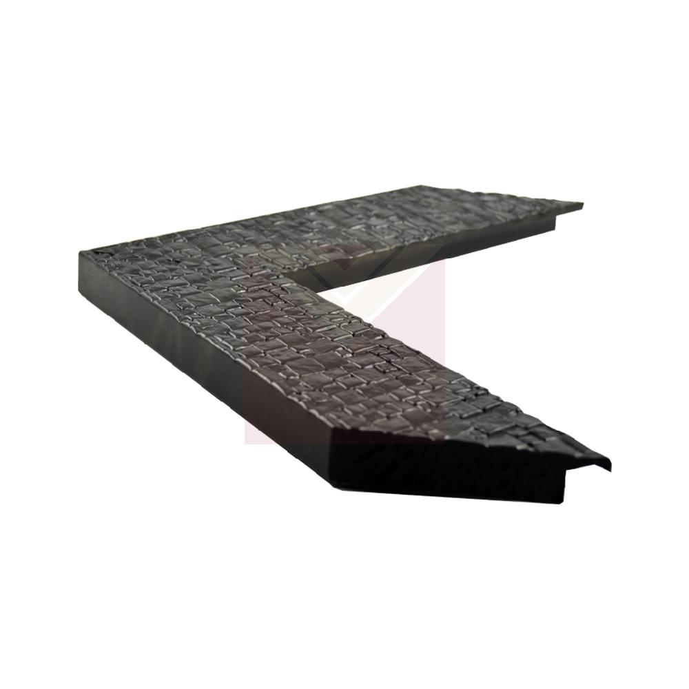 CHATA 60*20 EMPEDRADA negra