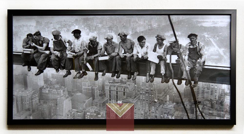 Cuadro Foto Almuerzo sobre un rascacielos New York