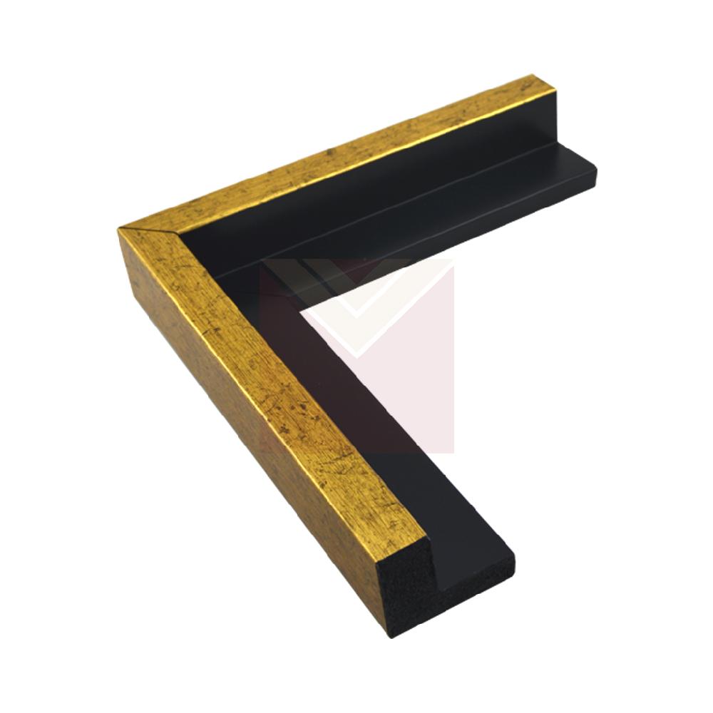 ESPACIAL 45 CM NEGRA CON DORADO VIEJO