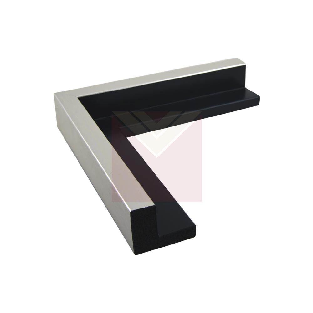 ESPACIAL 45 CM NEGRA CON PLATA