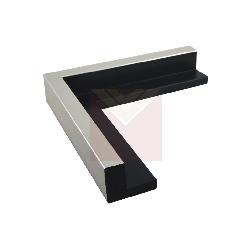 ESPACIAL 45 CM NEGRA CON PLATA Enmarcado de cuadros