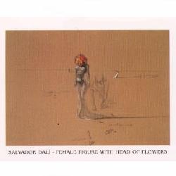 Lamina - Female figure with head of flowers Enmarcado de cuadros