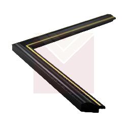 italiana 2 cm negro con filete dorado Enmarcado de laminas