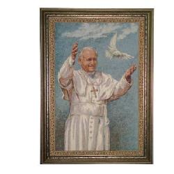 Enmarcado Tapiz Juan Pablo II Enmarcado de laminas