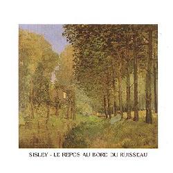 Lamina - Le Repos au Bord du Ruisseau Enmarcado de laminas