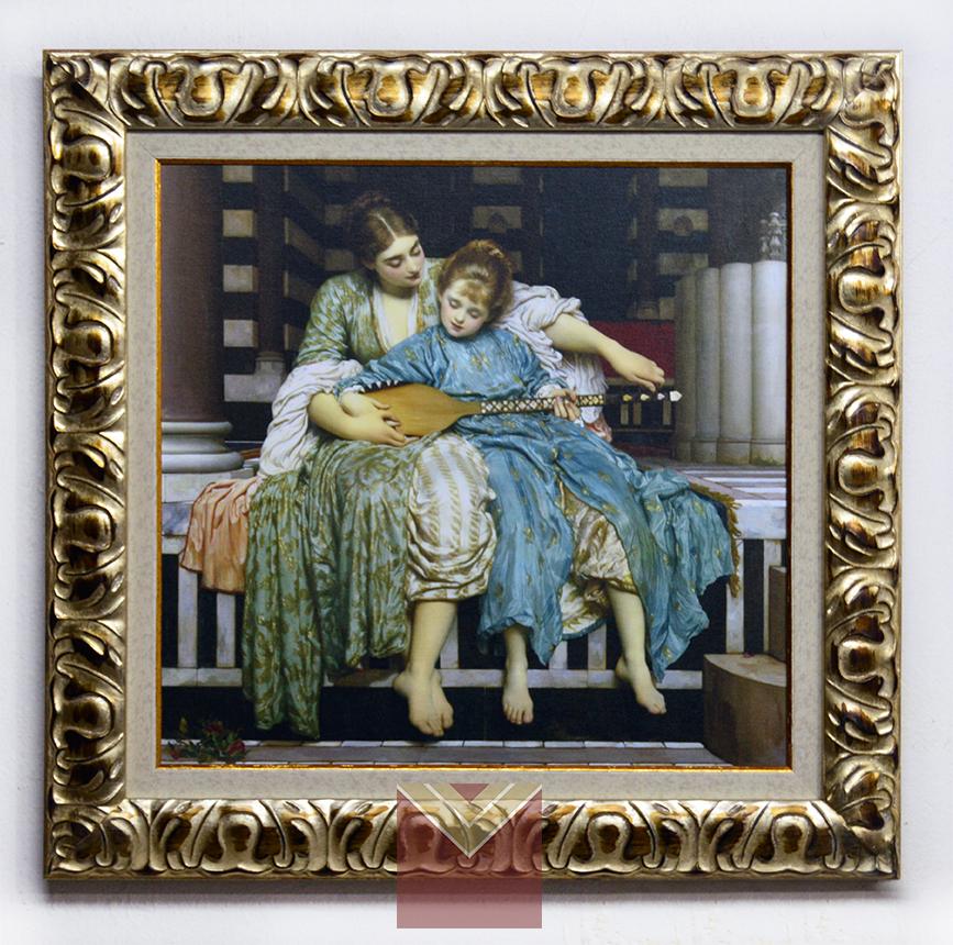 Cuadro La Leccion de Musica Leighton