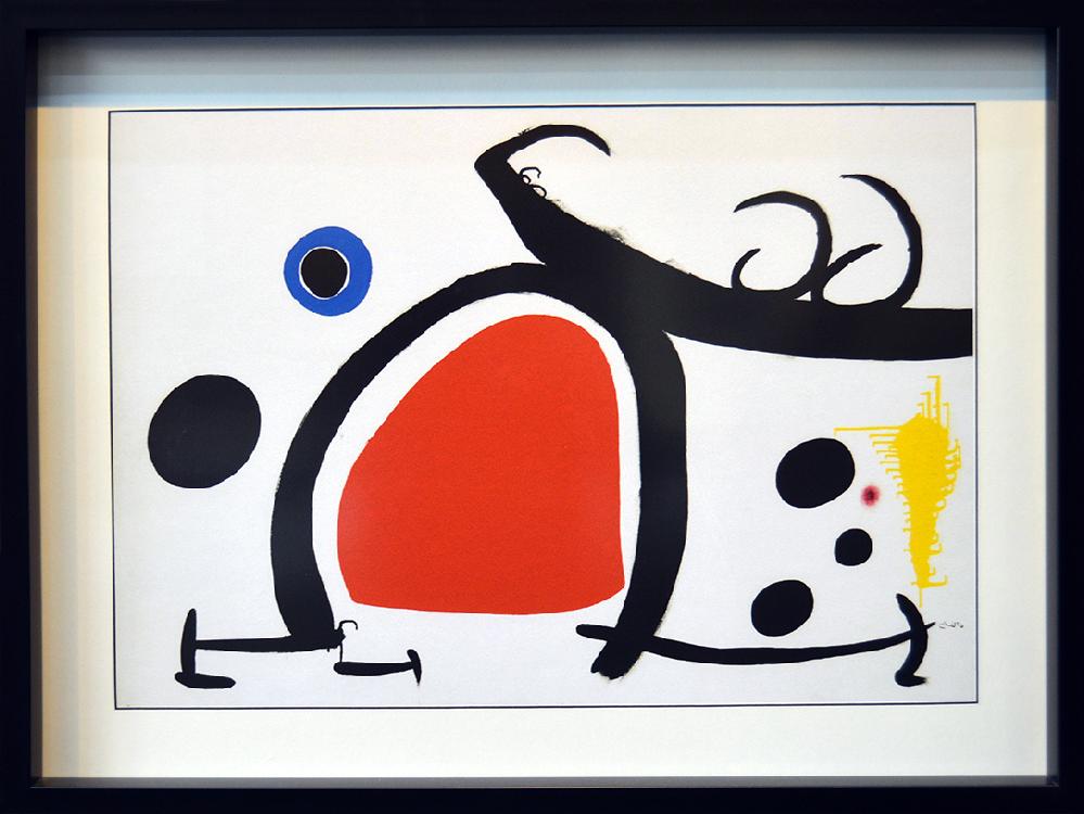 CUADRO MIRO femme oiseau