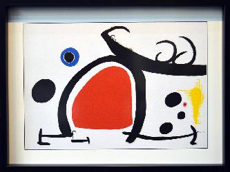 CUADRO MIRO femme oiseau Marcos y Cuadros