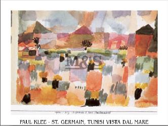 Lamina - St Germain, tunisi vista dal mare Enmarcado de cuadros