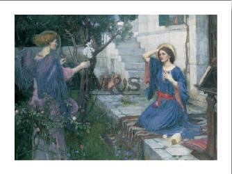 Lamina - The Annunciation 1914 Marcos y Cuadros
