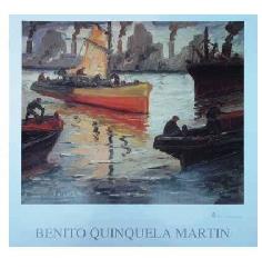 Lamina - Barcas iluminadas Enmarcado de laminas