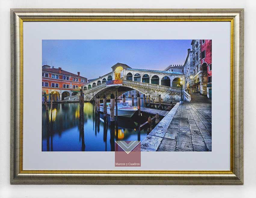 Cuadro foto canal de Venecia