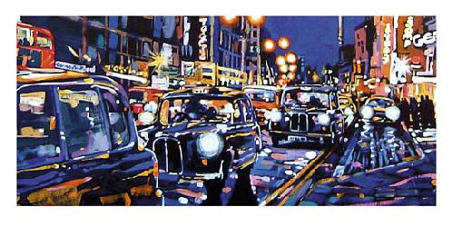 Lamina - Black Cabs, London Enmarcado de laminas