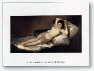 Lamina - La maja desnuda Enmarcado de cuadros