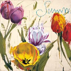 Lamina - Summer Tulips  Enmarcado de laminas