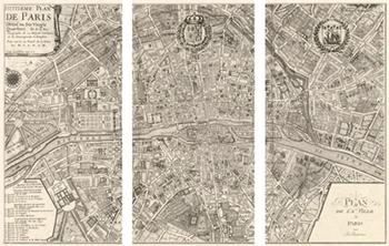 Plan de la ville de Paris, 1715 Enmarcado de laminas