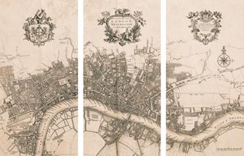 Plan of the City of London, 1720 Enmarcado de cuadros