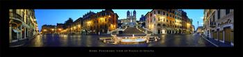 Lamina - Rome, Panormic View of Piazza di Spagna