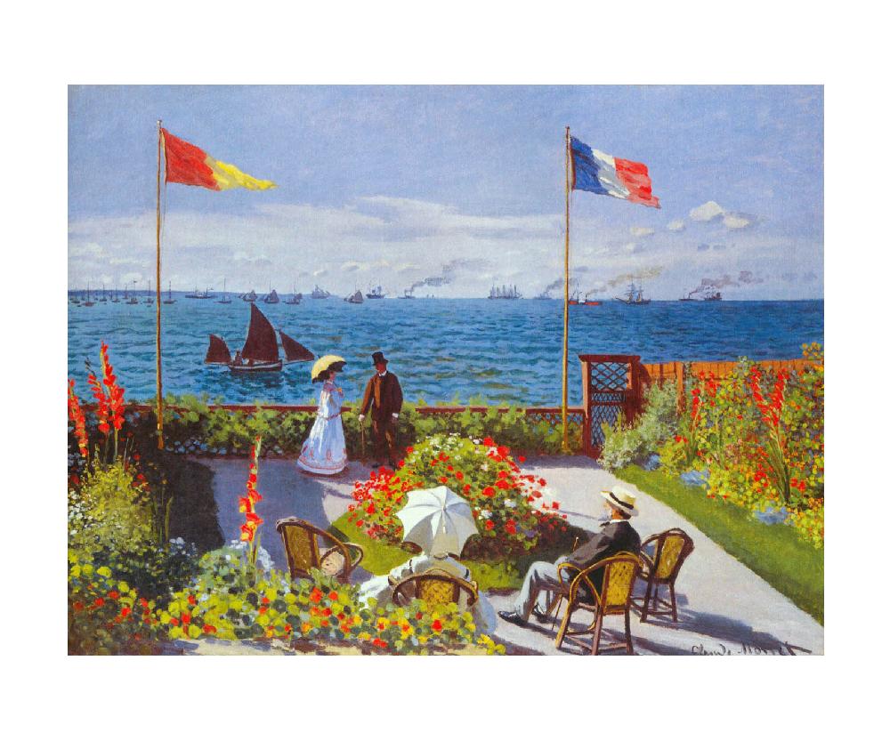 Claude Monet, La Terraza de Sainte-Adresse