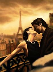 Lamina - A Paris Kiss Enmarcado de cuadros