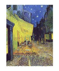 Vincent Van Gogh Terraza de Cafe por la Noche Marcos y Cuadros