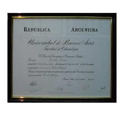 Enmarcado de diploma UBA Enmarcado de cuadros