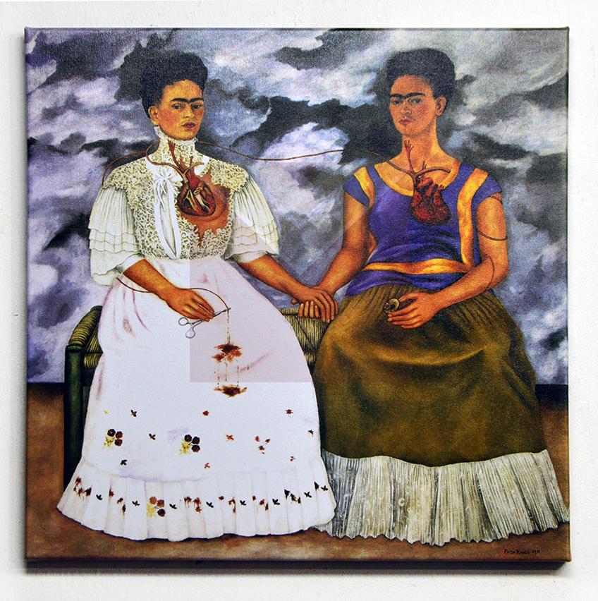 Canvas en bastidor Las dos Fridas Frifa Kahlo
