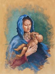 Lamina - Madonna con bambino dv Enmarcado de laminas