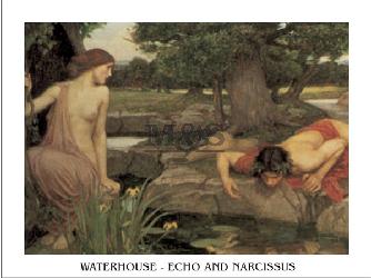 Lamina - Echo and Narcissus Enmarcado de laminas