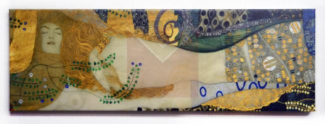Cuadro Serpientes de agua, Klimt Enmarcado de laminas