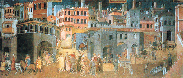 Effeto del buon governo in citta Enmarcado de cuadros